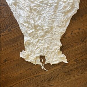 White Crinkled Skirt